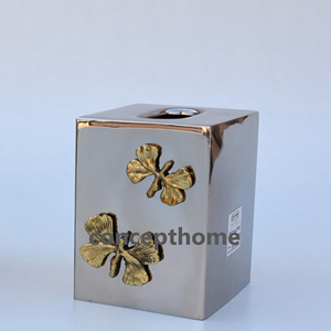 Porte-serviettes de luxe, article décoratif pour la maison à prix abordable, pour les événements de mariage, boîtes à mouchoirs en métal, vente en gros - Product Image 3