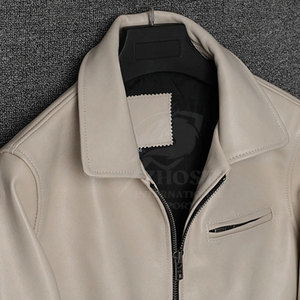 Vestes en cuir pour hommes fabriquées au Pakistan, confortables et respirantes, style urbain - Product Image 4