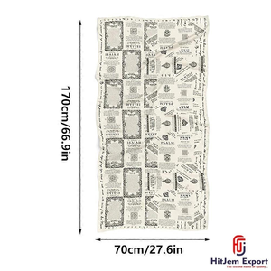 Fabricante de Pañuelos Cuadrados con Impresión Personalizada, Pañuelo de Cabeza con Sensación de Seda, Chal de Moda, Marca Privada OEM ODM, Fábrica Textil en India - Product Image 2