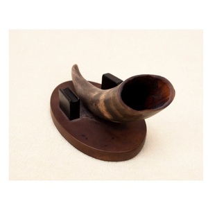 Buffalo Horn Decorative Wall Mounts <b>Rustic</b> Wooden Base 2Pcs Natural Horn Home Office Decor - Product Image 2