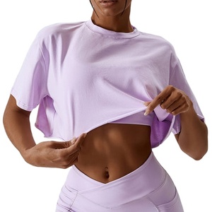 Camisetas Cortas de Verano 2026 para Mujer, Ecológicas, Holgadas, con Logotipo Personalizado, Elegantes, de Secado Rápido, para Actividades al Aire Libre - Product Image 1