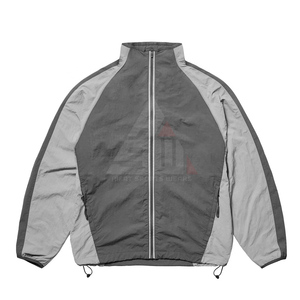 Coupe-vent imperméable en nylon froissé à capuche, grande taille, couleur unie, avec doublure filet et cordon de serrage réglable, unisexe, pour le sport et le football - Product Image 6