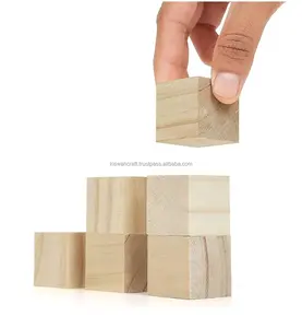 手作りの立方体の形の紙の重量パンティングのための高品質ライティングオフィス装飾的な木製の文鎮