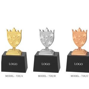 Custom Logo 3 Winners Trophy Set with Sleek Design for Competitions - Product Image 3