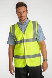 Men's High Visibility Yellow Safety Vest Reflective <b>Strips</b> Casual Summer Outerwear V-Neck Sleeveless Work Wear - Product Image 6