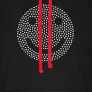 Men's Black Red Raglan Hoodie Rhinestone <b>Dot</b> Logo Front Pocket Casual Spring Style Regular Fit Cotton FLEECE Lined <b>Eco</b>-Friendly - Product Image 5