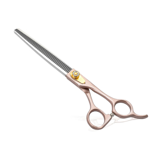 Ciseaux professionnels à effiler les cheveux en acier inoxydable pour la coiffure en salon et l'utilisation par les barbiers - Product Image 1