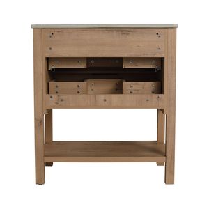 Mobile da Bagno da 30 Pollici Senza Lavabo in Compensato con 2 Cassetti Modello BVB01030IMO - Product Image 6