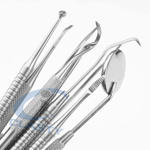 Premium Dental <b>Tooth</b> Cleaning Kit Stainless Steel Calculus <b>Plaque</b> <b>Remover</b> Scaler Mouth Mirror Oral Hygiene Set - Product Image 3