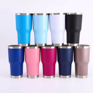 Vasos Térmicos de Acero Inoxidable de 30oz y 20oz, Termos de Doble Pared con Aislamiento al Vacío, Vasos para Mantener Bebidas Frías, Tazas de Viaje para Vino, Tazas de 36, 30, 20 y 14 oz - Product Image 2
