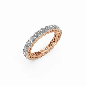 Anillo de Diamantes Cultivados en Laboratorio Tove Obotrites, Corte Brillante, Oro Rosa de 18K, 22 Piezas, Anillo de Diamantes de Lujo para Mujer, Venta al Por Mayor - Product Image 4