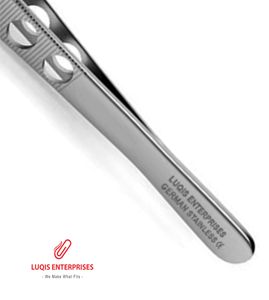 Pinzas Adson Brown con Orificios Fenestrados, Pinzas Quirúrgicas de Acero Inoxidable, Instrumento Médico - Product Image 3