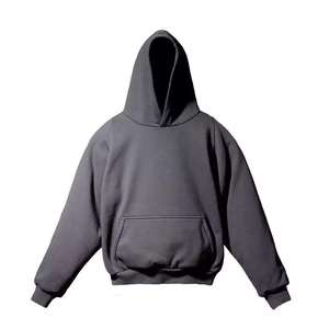 Sweat à capuche pour homme de qualité supérieure, surdimensionné, 400 g/m², en molleton 100 % coton, décontracté, uni, en tissu gaufré doux - Product Image 4