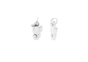 จี้รูปม้าน้ำเงินเงินแท้ 925 สไตล์มินิมอลสำหรับใส่ทุกวัน - Product Image 1
