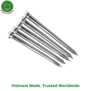 Industrial Grade Zinc-Flake Coated Steel <b>Nails</b> Smooth Shank Checkered & Head Styles 4.9mm X 95mm for Construction Professionals - Product Image 1