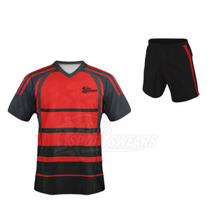 Uniforme de rugby respirant et à séchage rapide pour les séances d'entraînement intenses, équipement confortable à haute élasticité - Product Image 3