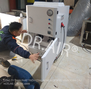 Industrial New Dr.Air KHF-1700 Double Filter <b>Smoke</b> Purifier Welding <b>Smoke</b> <b>Extractor</b> Stainless Steel Mobile Unit for Cutting - Product Image 2