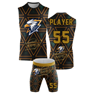 Tenue de sport respirante 7V7, uniforme de football américain sans manches, haute qualité, logo personnalisé, fabriqué au Pakistan, vente chaude 100% - Product Image 2
