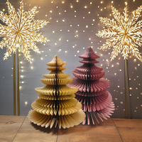 Sapins de Noël en papier de 24 pouces de haute qualité, écologiques, décorations festives d'intérieur, faible MOQ, vente en gros