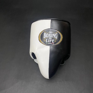 Suministro al por mayor: Set de boxeo personalizable en blanco y negro 'No Boxing No Life' con protector de cabeza abierto y protector inguinal - Product Image 6