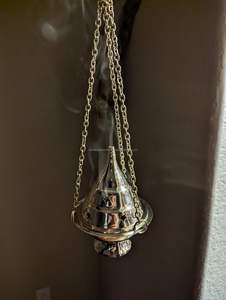 Accessories - Brass <b>Burners</b> Hanging Censer/Charcoal <b>Incense</b> <b>Burner</b>, 4.5" H Frankincense <b>Incense</b> and Charcoal <b>Incense</b> <b>Burner</b> - Product Image 4