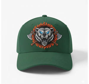 Gorra Bordada de Estilo Vintage, Prenda para la Cabeza de Algodón Suave Lavado con Bordado Intrincado en la Parte Superior para Hombres y Mujeres - Product Image 2