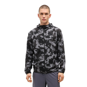 Wholesale Men's Camouflage Print Hooded Soft Shell <b>Jacket</b> Zip Front Water Resistant Regular Fit All Seasons Outdoor Wear - Product Image 1