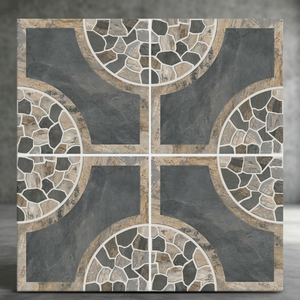 Carreaux de sol de stationnement extérieur 400x400mm Carreaux de pavé de jardin semi-porcelaine Carreaux de mur et de sol extérieurs décoratifs pour projets - Product Image 3