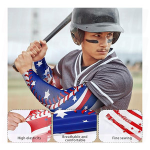 Manchons de compression pour jeunes sportifs, pour le baseball et le basketball, protection solaire, antidérapants, respirants et élastiques - Product Image 5