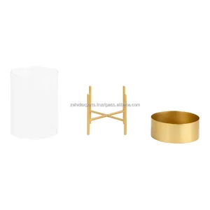 Candelabro Moderno de Metal Negro Mate, Decoración Navideña Artesanal para el Hogar con Impresión Tipográfica - Product Image 1