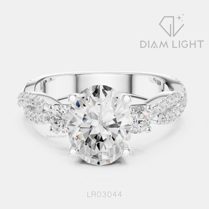 1.67CT Lab Grown Diamond 14KT White Gold Engagement <b>Ring</b> Oval Cut Bridal <b>Ring</b> IGI Certified Fine Jewelry Women Gifting - Product Image 1