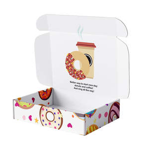 Caja de Regalo Magnética de Papel Kraft OEM, Caja de Embalaje Reciclable con Impresión Personalizada para Pastelería, Donuts y Dulces - Product Image 3