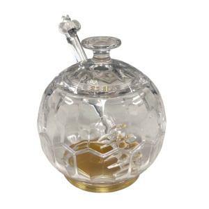 โถน้ำผึ้งพร้อมฝาปิดเครื่องใช้บนโต๊ะอาหารทำจากพลาสติกอะคริลิค - Product Image 3