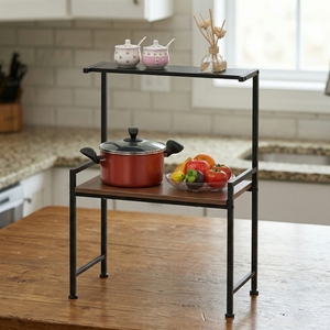 Shopee OEM Ebay Organizador de almacenamiento Fabricante Artículos para el hogar DIY MIT Estantes de cocina Fábrica de Taiwán Hogar Metal Moderno - Product Image 4