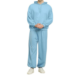High Demand Hooded Casual Solid Pullover Tracksuit Durable Stitching Fleece Lining Customizable Design High Quality Suppliers - Product Image 1