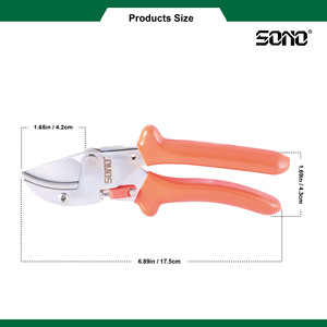 กรรไกรตัดกิ่ง SONO J336 ระดับมืออาชีพ สำหรับงาน DIY และมาตรฐานเชิงพาณิชย์ ด้ามจับทำจากเหล็กโครเมียม คุณภาพเทียบเท่ากับเครื่องมือของ Lowe's - Product Image 4