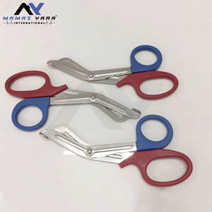 Tijeras EMT Coloridas de Uso Médico, Hoja de Acero Inoxidable, Mango de Plástico, Juego Estándar de 6 Piezas, Tijeras Quirúrgicas para Vendajes - Product Image 6