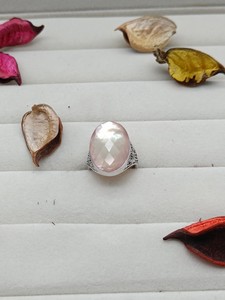 Anillo de Cuarzo Celestial con Madreperla para Mujer, Elegante Joya con Piedra Preciosa, Anillo Brillante para Regalos de Boda y Fiesta - Product Image 6
