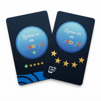 Tarjeta de Revisión Personalizada OEM ODM de PVC con NFC y Banda Magnética 860-960mhz, Mini Etiqueta, Código QR Sin Contacto, Resistente al Agua, para Marketing Empresarial