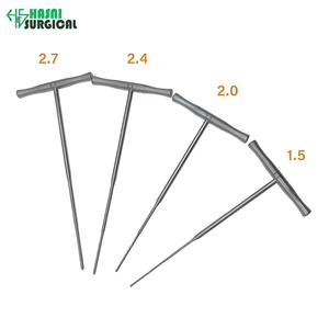 เครื่องมือผ่าตัดกระดูกแบบใช้มือ Hasni Surgical OEM พร้อมด้ามจับรูปตัว T อุปกรณ์เจาะกระดูกแบบใช้ซ้ำได้ ทำจากสแตนเลส สำหรับการผ่าตัดกระดูกสัตว์เลี้ยง - Product Image 1
