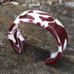 Brazaletes de Resina de Cristal y Madera, Accesorios de Moda para Vestimenta Étnica y Fusion - Product Image 4