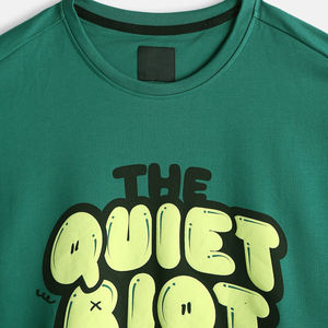 MUESTRA GRATUITA SIN CANTIDAD MÍNIMA DE PEDIDO Camiseta Personalizada con Estampado Puff, Camiseta de Algodón Jersey 100% de Alto Gramaje con Hombros Caídos para Streetwear - Product Image 5