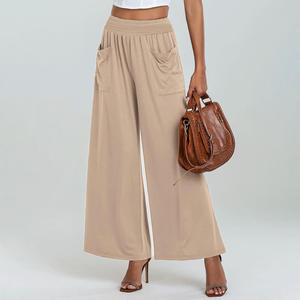 Women Streetwear Regular Fit Drawstring Mid Waist Solid Color Pencil Pants High Quality Casual Eco-Friendly OEM Service - Product Image 4