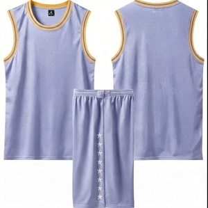 <b>LIGHT</b> Sublimated Printed Basketball Uniform Set Unisex Adult Breathable Mesh Sleeveless Jersey Shorts Anti-Bacterial 100% - Product Image 1