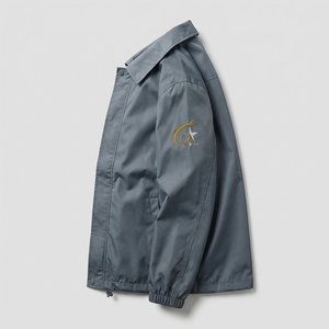 Mens/Womens Lightweight 100% Nylon Hooded Short Breathable & Water-Resistant Outerwear <b>Packable</b> Rain Windbreaker <b>Jacket</b> - Product Image 4