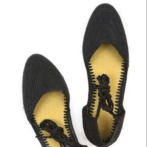 Pantoufles en raphia naturel, babouches en raphia naturel tissées à la main, chaussures marocaines pour femmes, chaussures marocaines en raphia faites à la main - Product Image 1