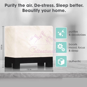 Classic Design Himalayan <b>Cube</b> Shape Salt Lamp Handmade Himalayan <b>Cube</b> Shape Salt Lamp For <b>Table</b> - Product Image 4