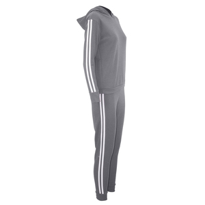 Survêtements de sport pour femmes, ensembles de jogging élégants et tendance avec empiècements latéraux, nouveau design, décontractés pour le fitness et la course à pied, pour filles - Product Image 2