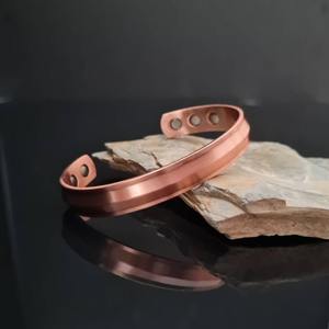 Handmade Copper Brass Cufflinks <b>Bangle</b> Set Stylish Jewelry Gift Tradebyd - Product Image 1
