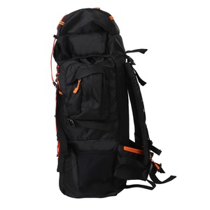 Mochila de Senderismo Impermeable Negra, Mochila Ligera de Viaje, Mochila de Camping con Cubierta para Lluvia, Bolsa de Exterior Unisex - Product Image 2